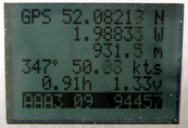GPS summary in flight