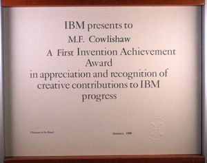IBM First Invention Plateau