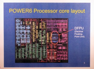 IBM POWER6 core with Decimal Floating Point Unit
