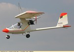 OO-818 in flight, Belgium