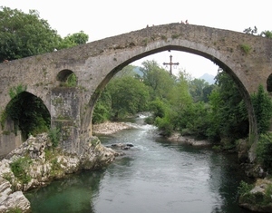 ‘Roman’ bridge at Cangas de Onis, Asturias (3D-hh 2013)